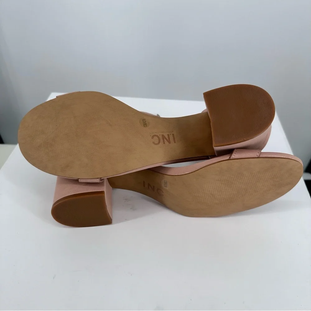 I.N.C. Hadwin Scallop Two-Piece Sandals in Pink Bloom size 12 Ankle Strap